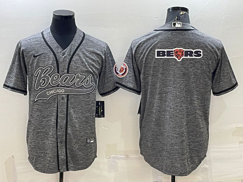 Men Chicago Bears Blank Grey hemp ash 2022 Nike Co branded NFL Jerseys->buffalo bills->NFL Jersey